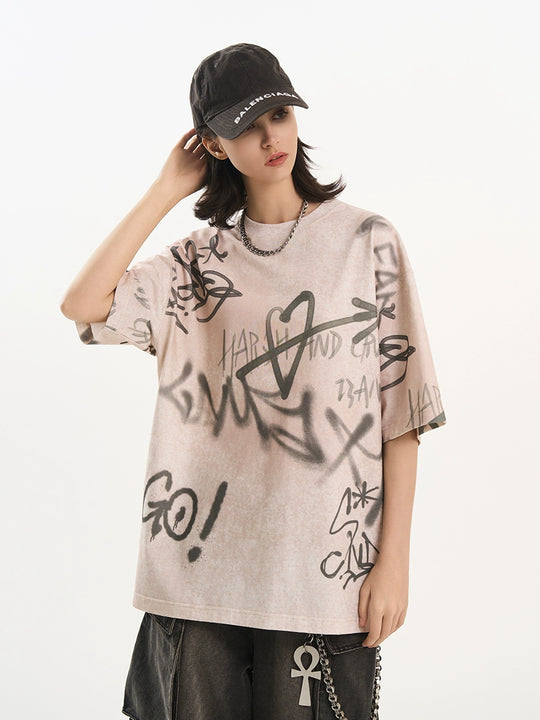 Harsh and Cruel Spray Painted Tee