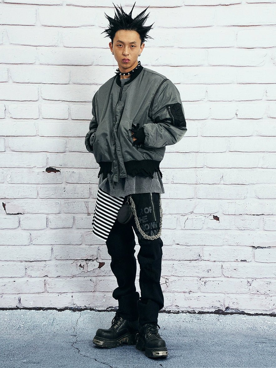 VENTUREK Star Shoulder Zipper MA-1 Bomber Jacket | Face 3 Face