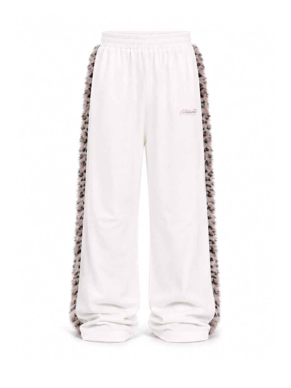 KARMANISTIC Tiger and Leopard Faux Fur Stripe Baggy Sweatpants | Face 3 Face