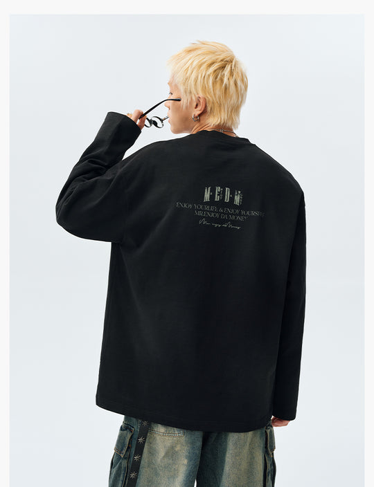 MEDM Clown Oil Painting Long Sleeve Tee | Face 3 Face