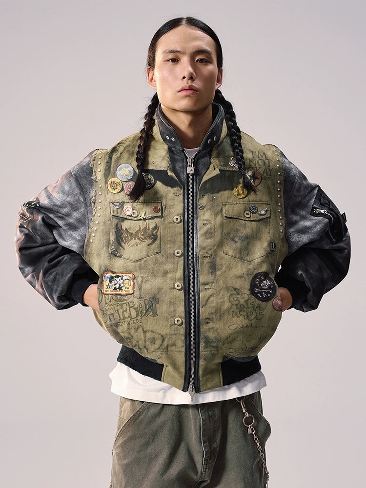 Remedy 3D Digital Print MA-1 Bomber Jacket | Face 3 Face