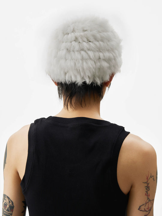 KARMANISTIC Metal Logo Fur Beanie | Face 3 Face