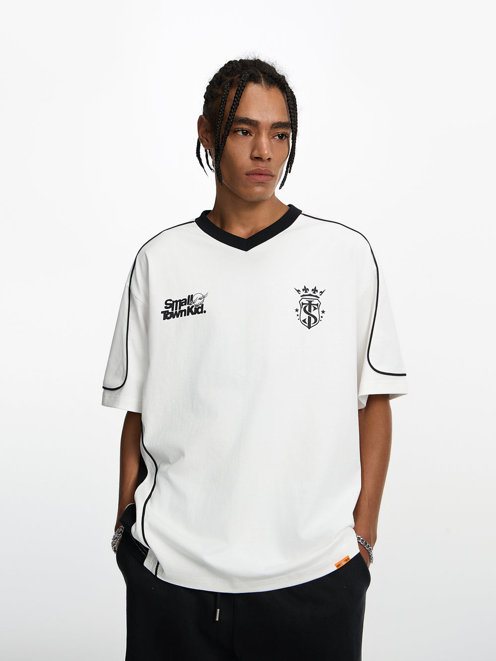 STK SmallTownKid Logo Flame Soccer Jersey | Face 3 Face
