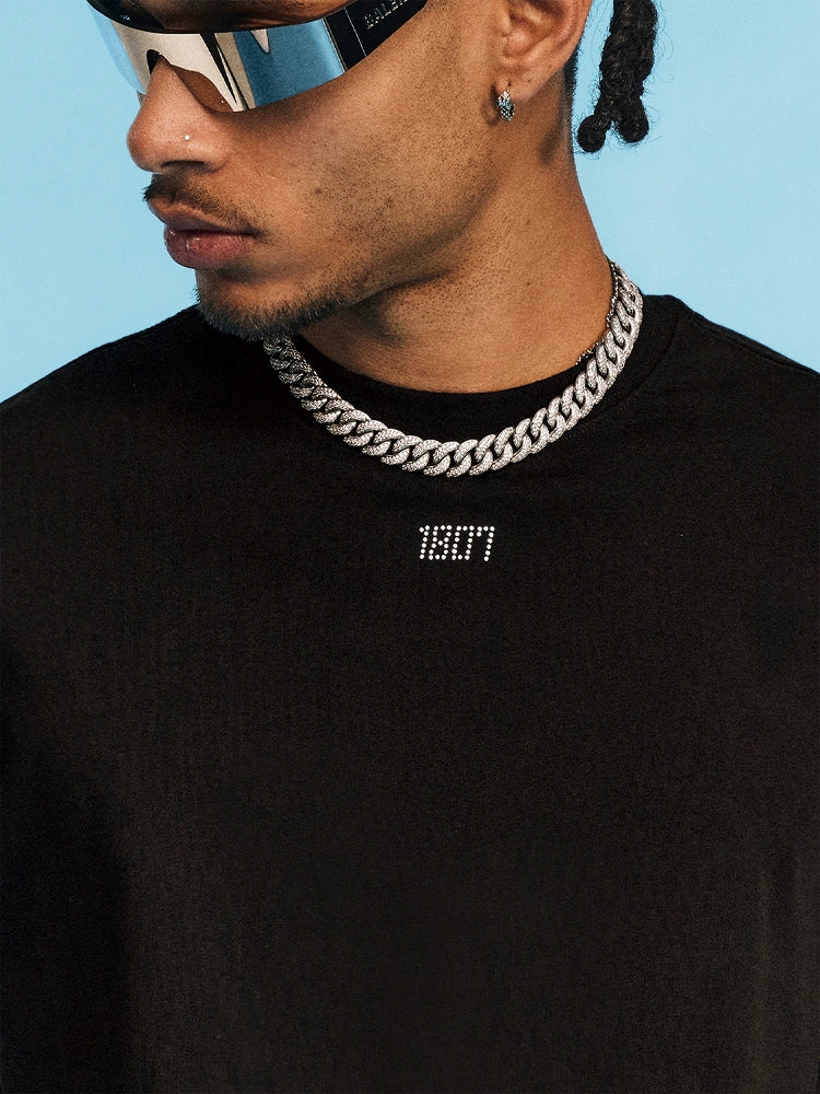 1807 SWAROVSKI Crystal Logo Tee | Face 3 Face