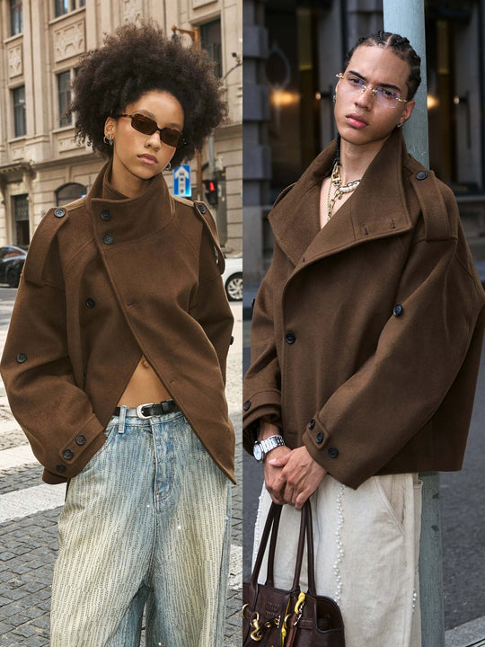 STEEPC Pure Wool Mid Length Coat | Face 3 Face