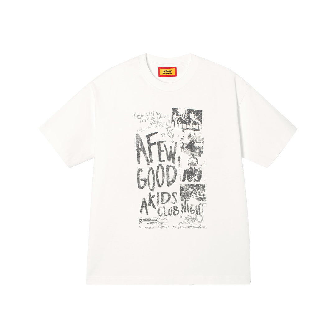 AFGK Club Night Vintage Print Tee | Face 3 Face