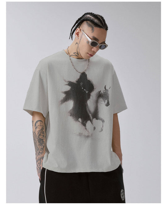 F2CE Phantom Rider Vintage Print Short Sleeve Tee | Face 3 Face