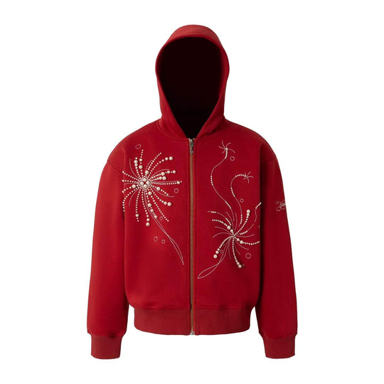 YADcrew Fireworks Pearl Zip Up Hoodie | Face 3 Face
