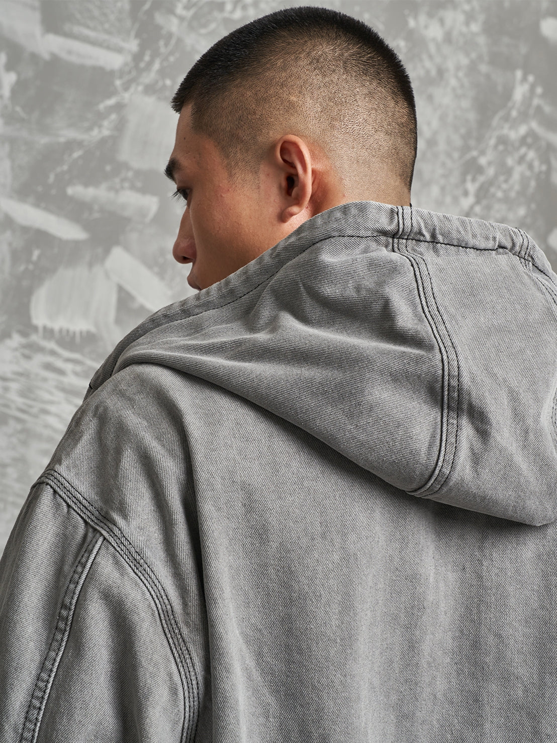 F3F Select Heavy Washed Hooded Work Jacket | Face 3 Face