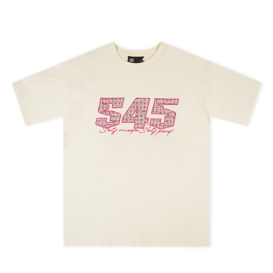 S45 Sequins Logo Patch Embroidery Tee | Face 3 Face