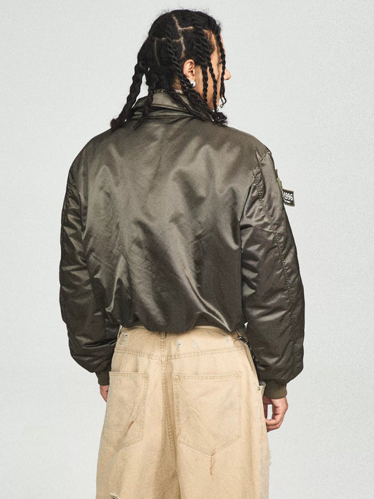 STEEPC Army Green Camouflage MA-2 Jacket | Face 3 Face