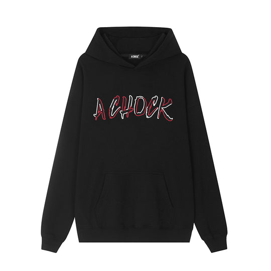 Achock Multicolor Logo Embroidery Hoodie