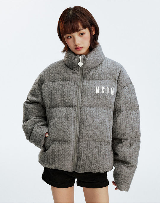 MEDM Cable Knit Down Jacket | Face 3 Face