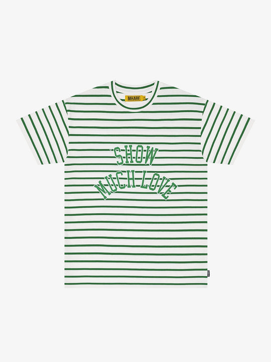 MHARF SHOW MUCH LOVE Striped Print Tee | Face 3 Face