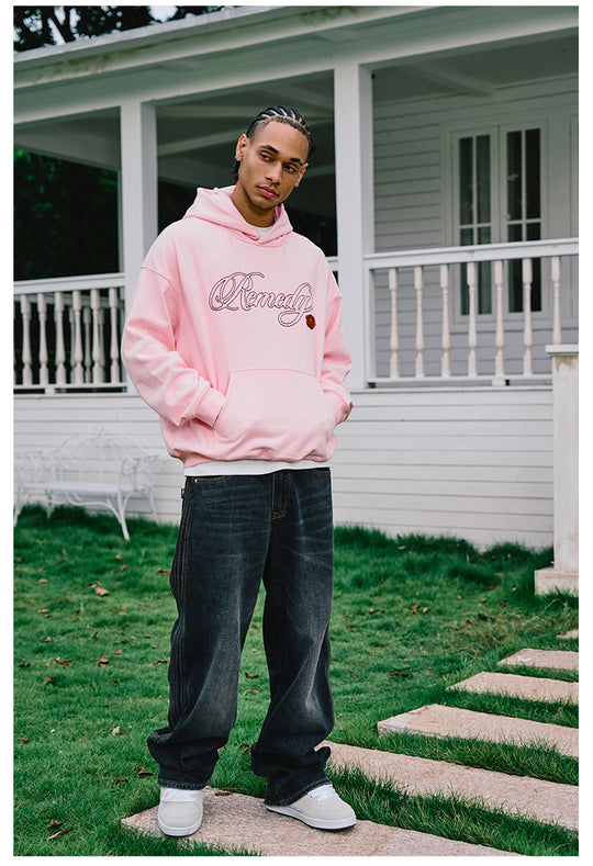 Remedy Metal Wax Seal 3D Logo Embroidered Hoodie | Face 3 Face