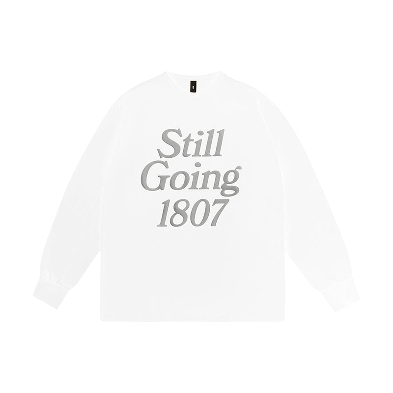1807 Still Going Foam Print Long Sleeve Tee | Face 3 Face