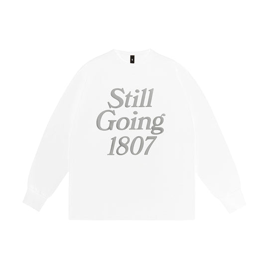 1807 Still Going Foam Print Long Sleeve Tee | Face 3 Face