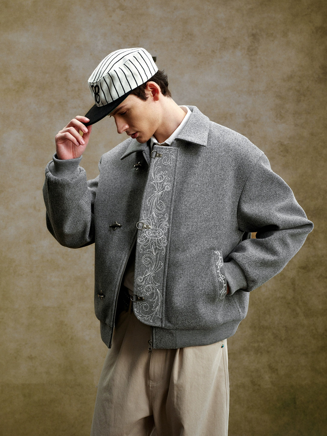 YADcrew Embroidered Quilted Jacket | Face 3 Face