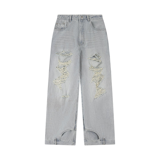 1807× LABT Paisley Pattern Washed Denim Jeans | Face 3 Face