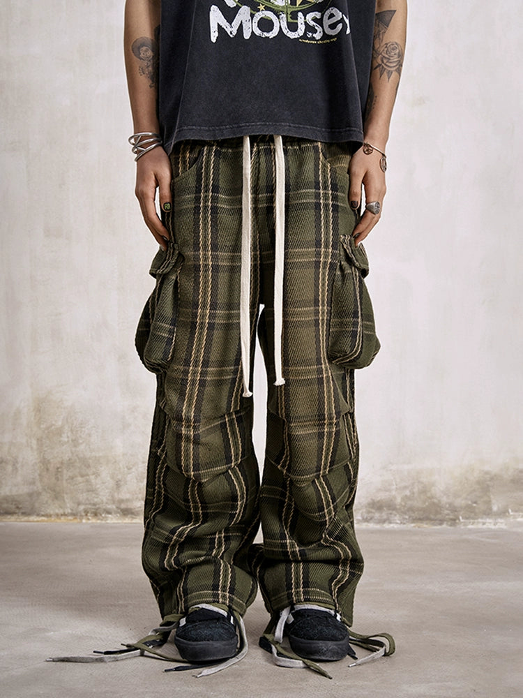 Remedy Plaid Work Cargo Pants | Face 3 Face
