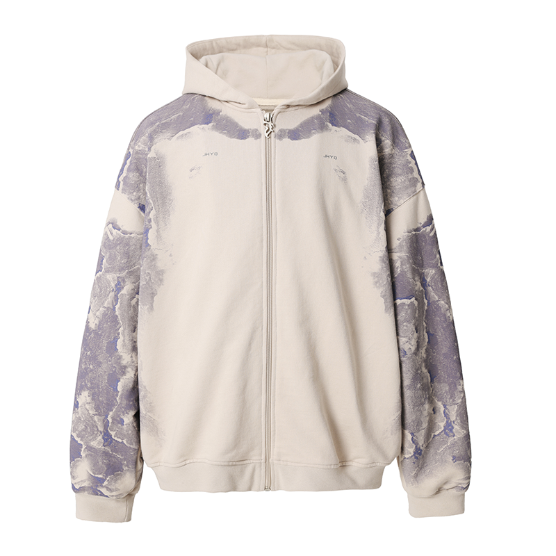 JHYQ Technology Pulp Printed Zipper Hoodie