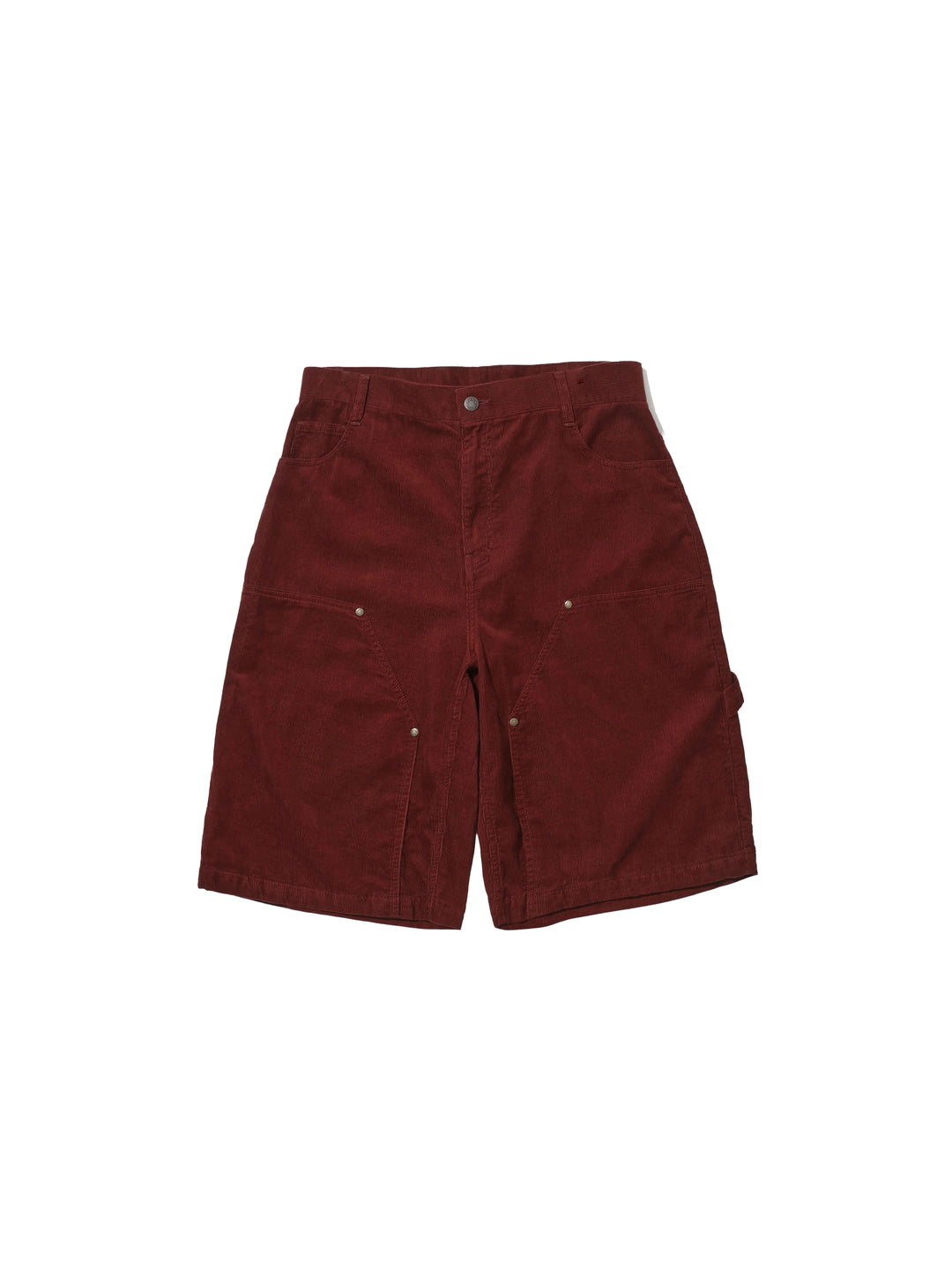 LIBERAFIT Double Knee Patch Corduroy Shorts | Face 3 Face