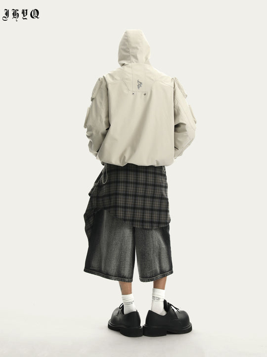 JHYQ Functional Wind Multi Pocket Hooded Rushing Jacket