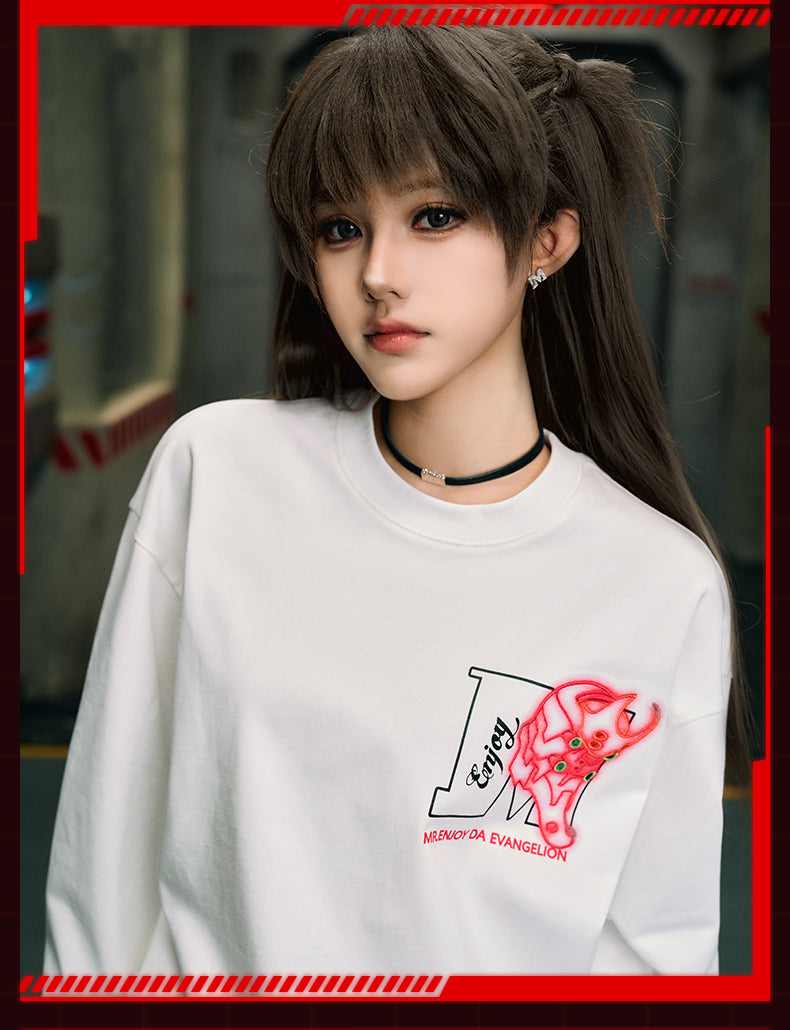 MEDM x EVA Basic Logo Long Sleeve Tee | Face 3 Face