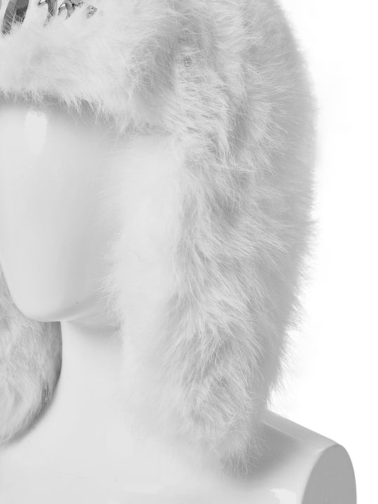 KARMANISTIC Metal Logo Fur Earflap Beanie | Face 3 Face