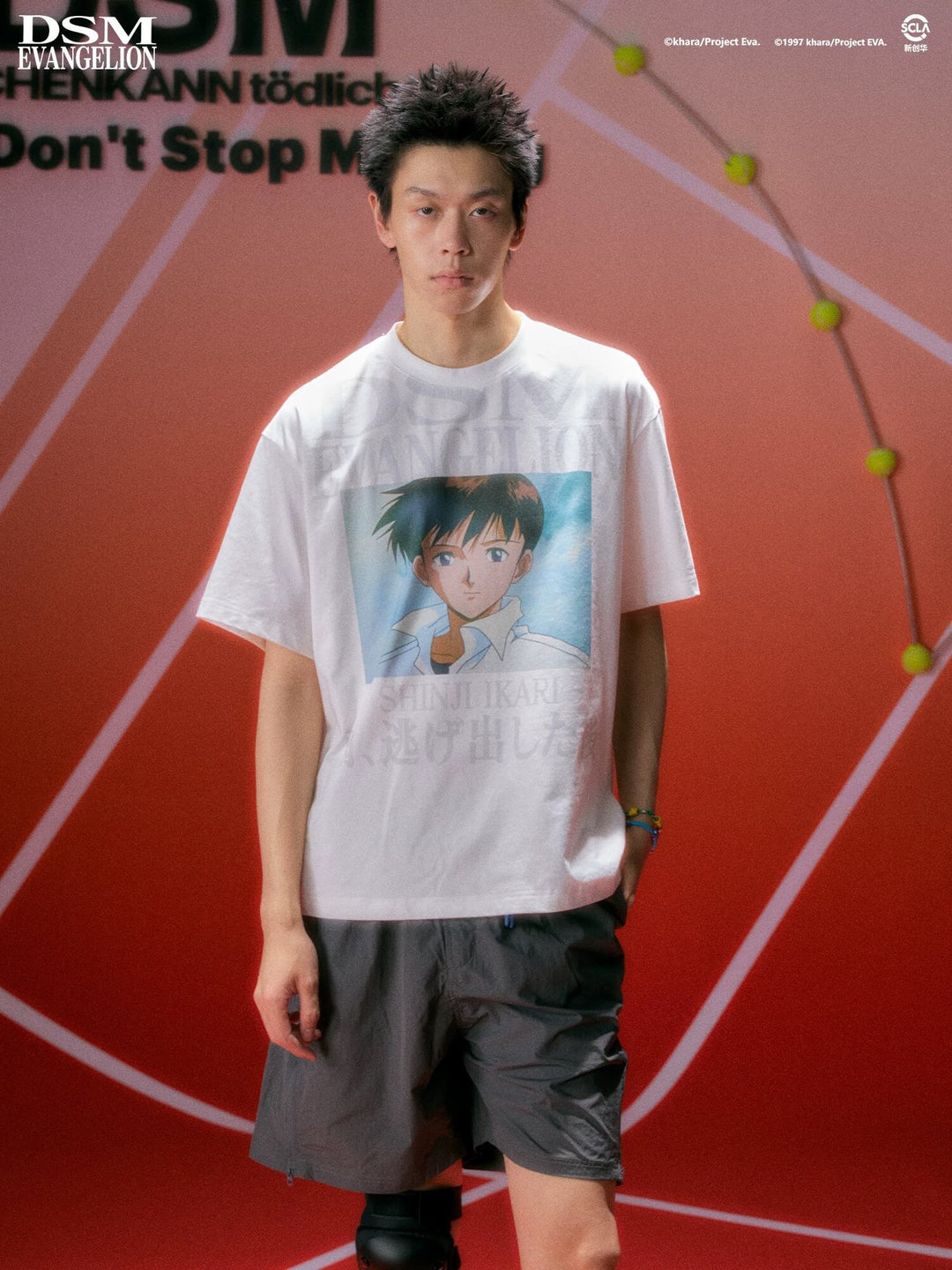 DSM x EVA Character Graphic Print Quick Dry Short Sleeve Tee