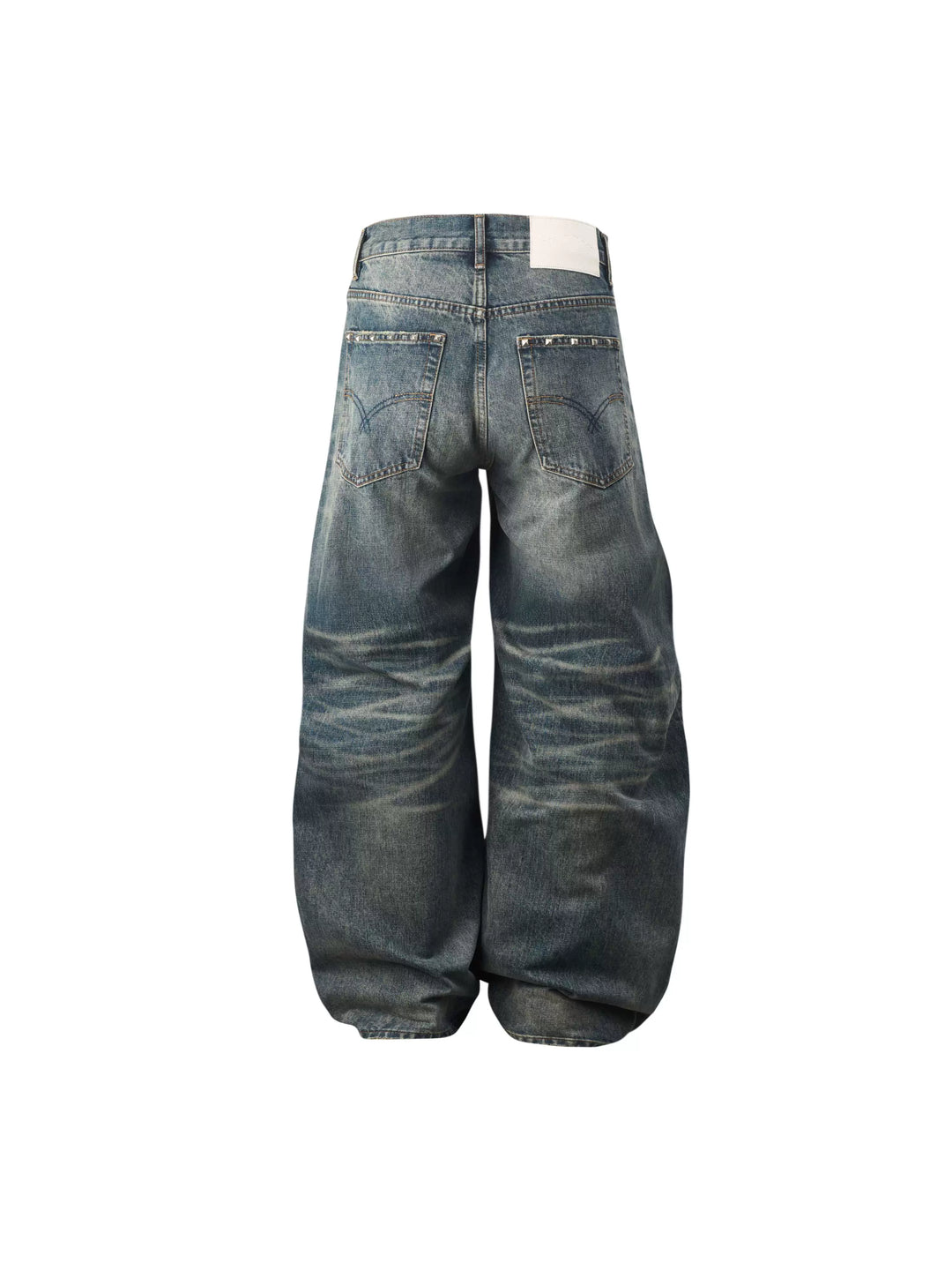 KARMANISTIC Riveted Washed Baggy Jeans | Face 3 Face