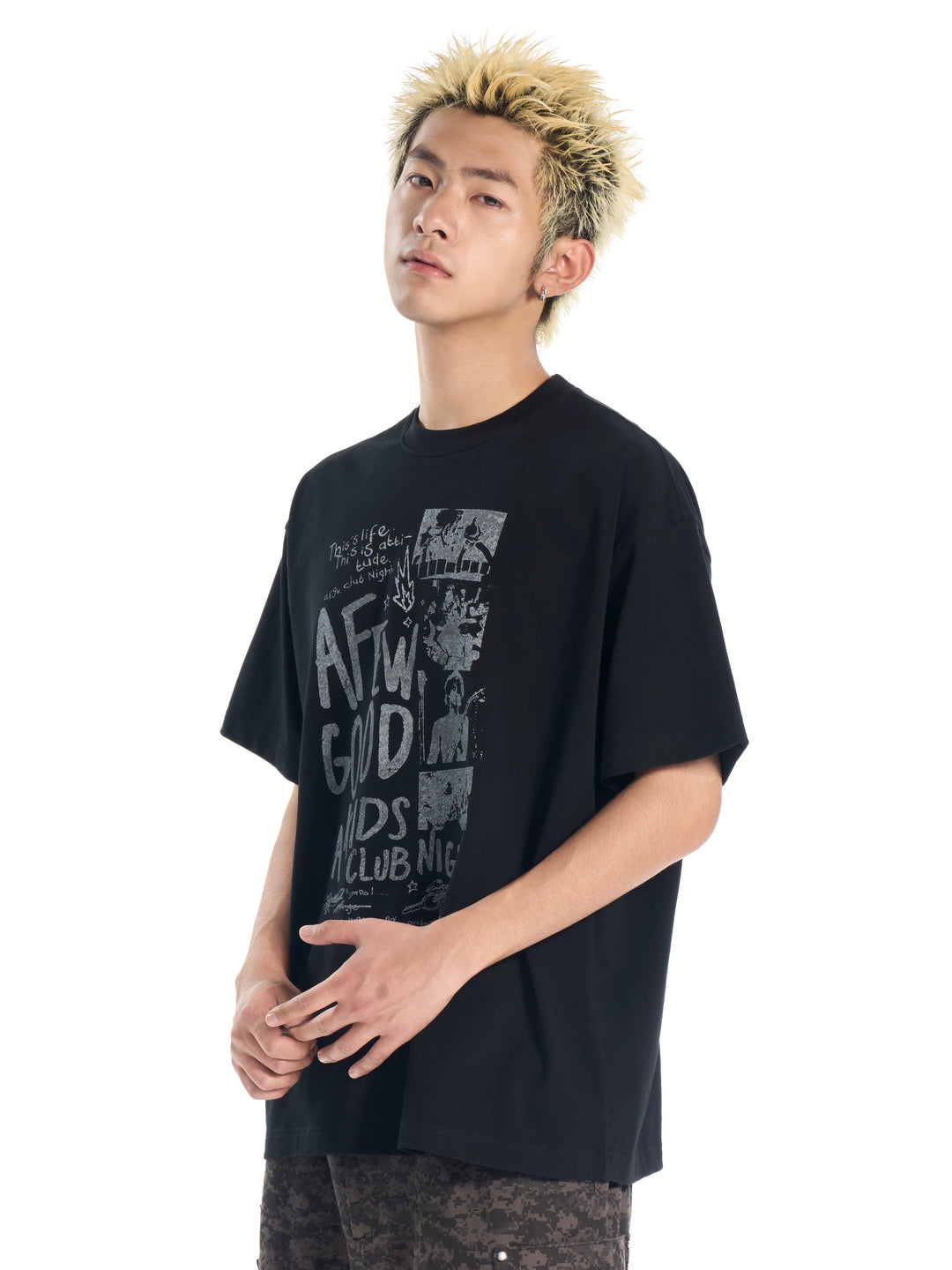 AFGK Club Night Vintage Print Tee | Face 3 Face