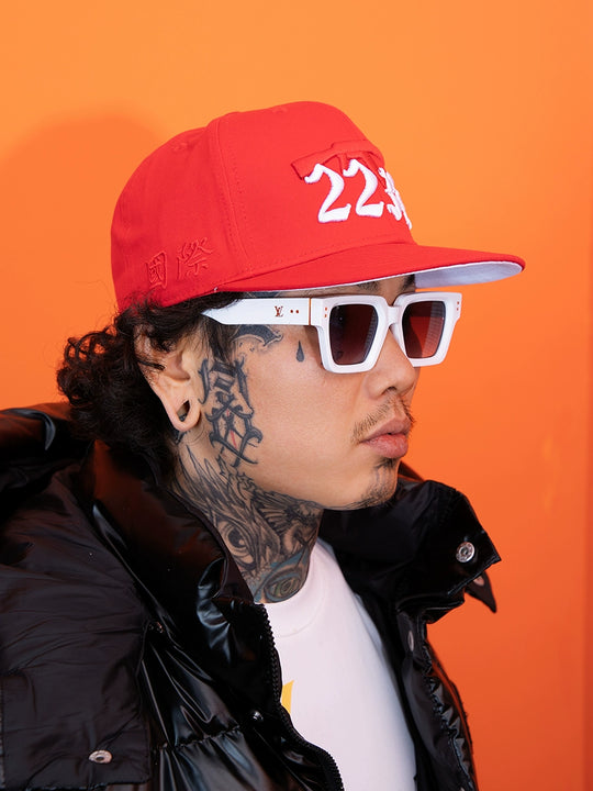 TGFCLUB 223 3D Embroidered Flat Brim Baseball Cap | Face 3 Face