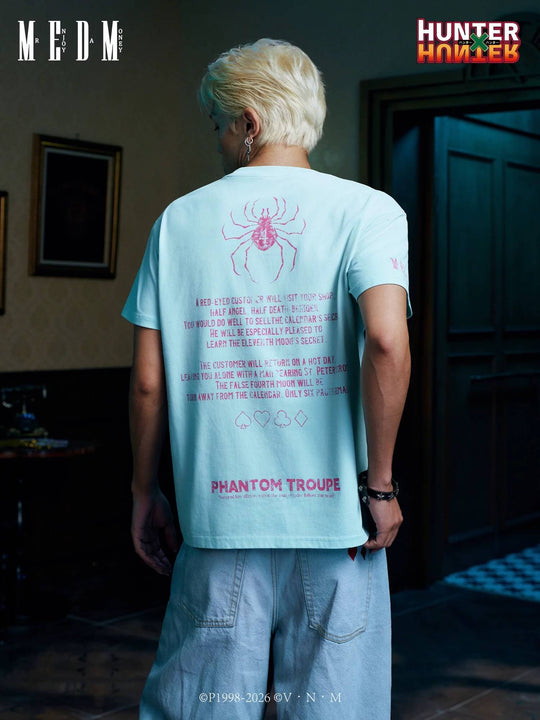 MEDM × HUNTER×HUNTER Icon and Spider Print Short Sleeve Tee | Face 3 Face