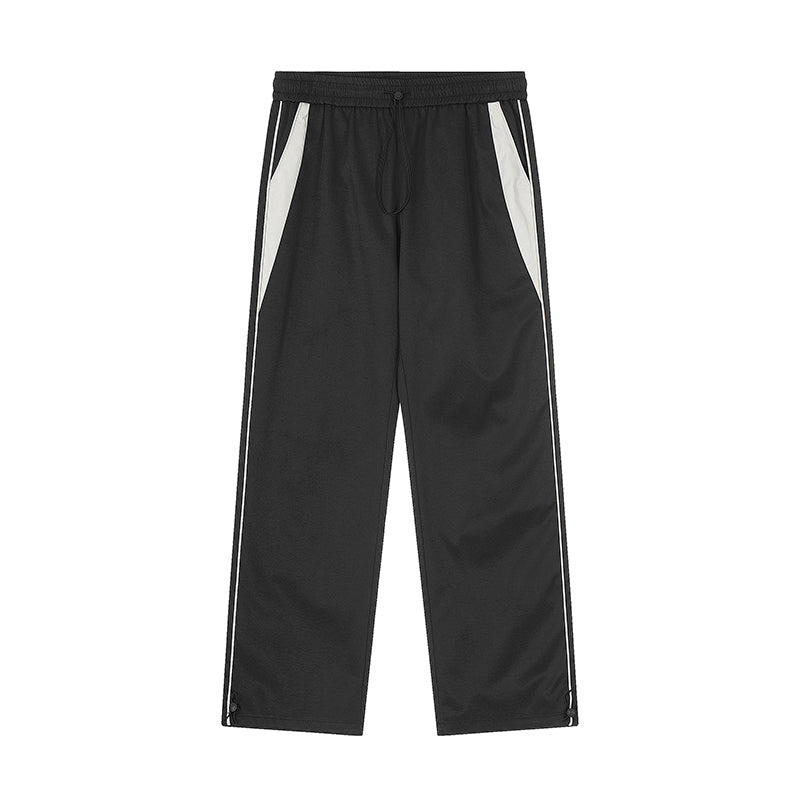 Best Achock Contrast Line Silky Straight Pants | Face 3 Face