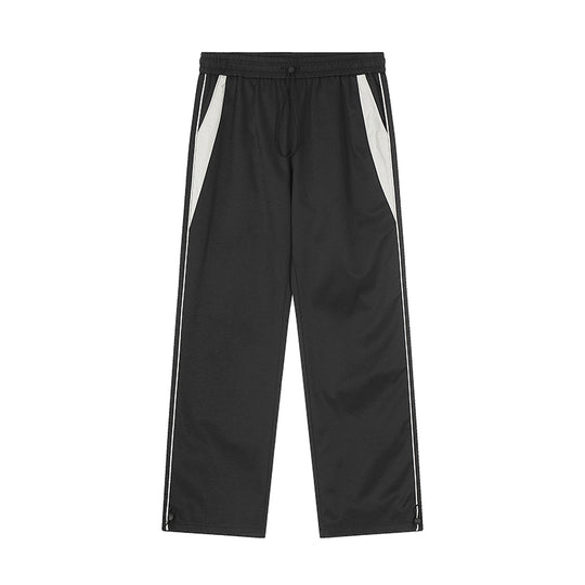 Best Achock Contrast Line Silky Straight Pants | Face 3 Face