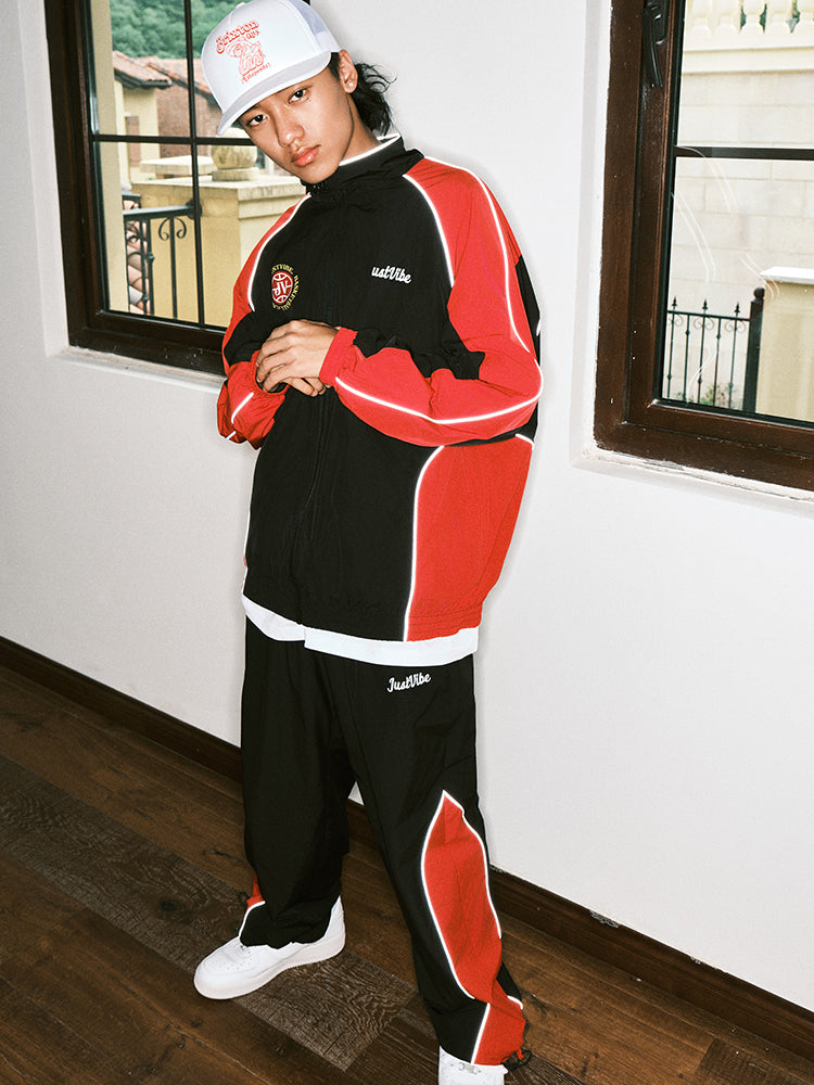 JUST VIBE Colorblock Track Jacket and Pants | Face 3 Face