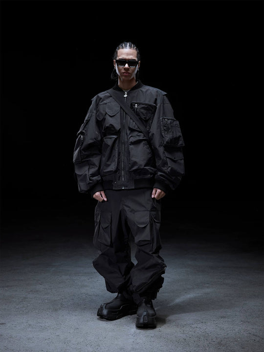 1807 Multi Pocket Nylon Utility Cargo Pants | Face 3 Face