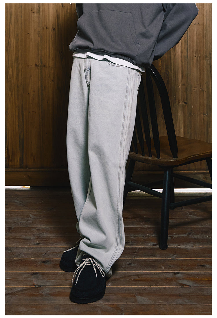 Remedy Washed Side Striped Jeans | Face 3 Face