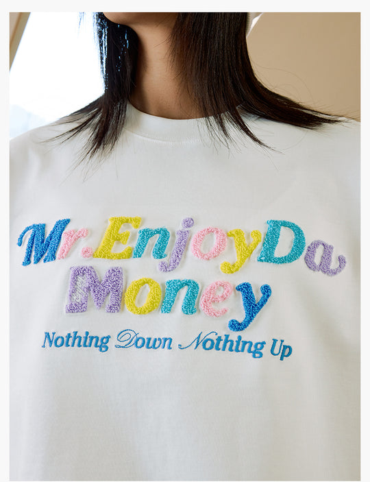 MEDM Multicolor Terry Embroidery Tee | Face 3 Face
