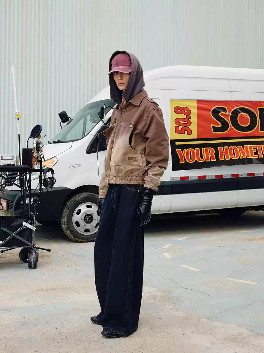 SOD Co. Aged Heavy Washed Deconstructed Carpenter Jacket | Face 3 Face