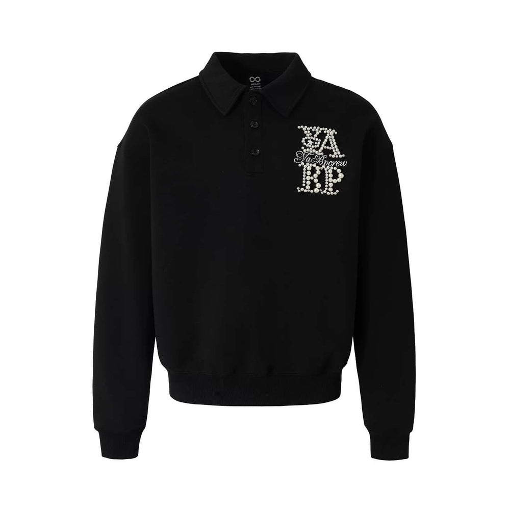 YADcrew x BIPOLAR Pearl Embellished Air Layer Polo Shirt | Face 3 Face