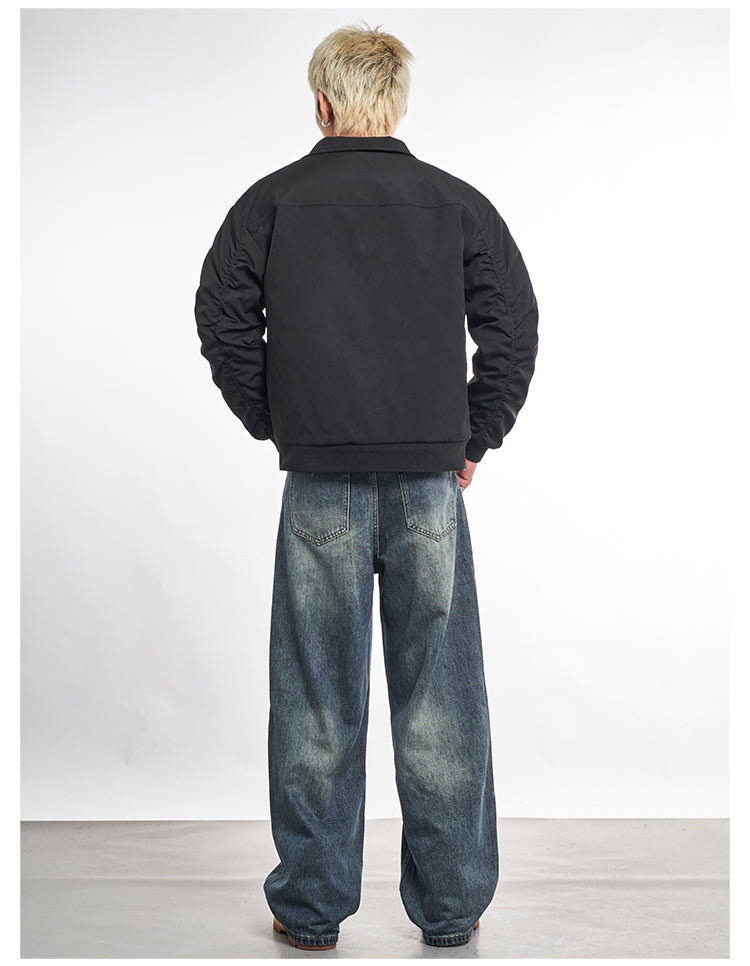 F3F Select Windproof Fabric Quilted Lining Bomber Jacket | Face 3 Face