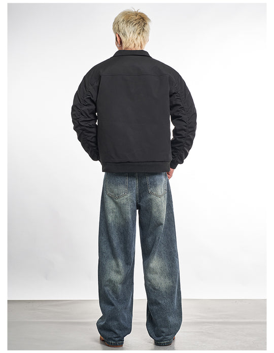 F3F Select Windproof Fabric Quilted Lining Bomber Jacket | Face 3 Face