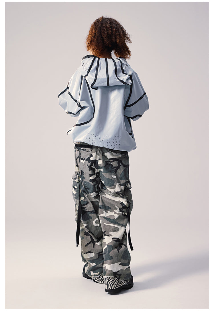 Remedy Devil Horn Hooded Windbreaker Jacket | Face 3 Face