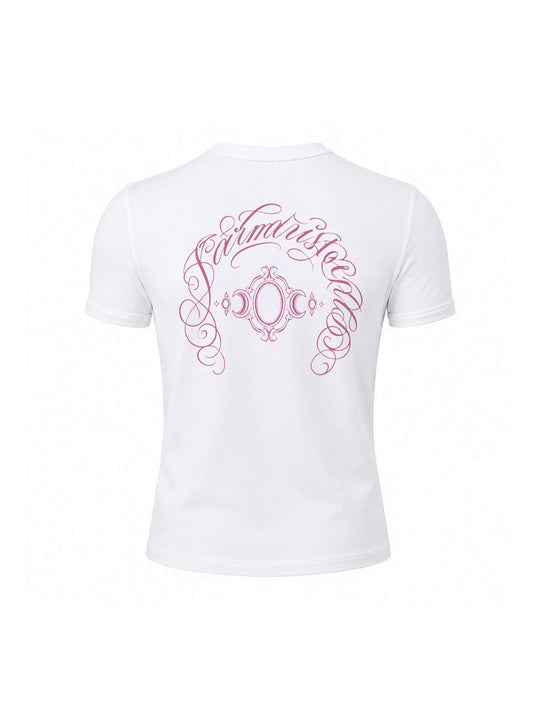KARMANISTIC Cross Letter Print Slim Fit Short Sleeve Tee | Face 3 Face