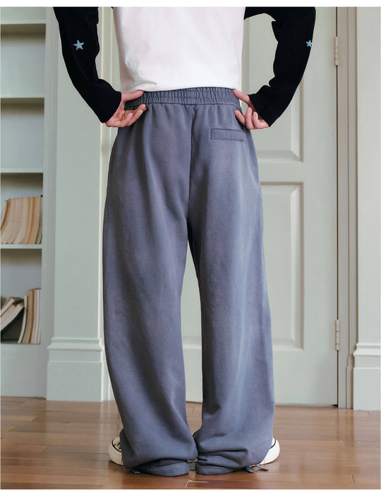 MEDM Embroidered Patch Washed Baggy Sweatpants | Face 3 Face