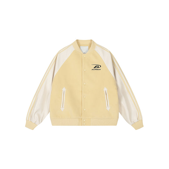 Achock Contrasting Color Shoulder Sleeve Baseball Jacket | Face 3 Face