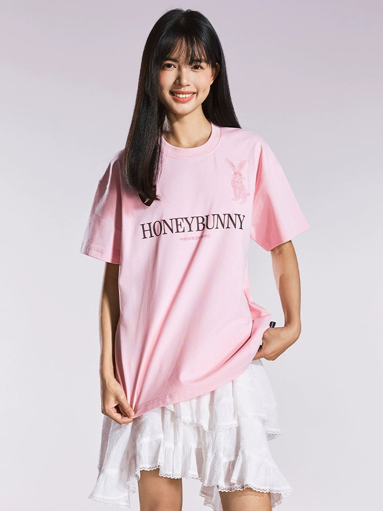 Remedy HONEYBUNNY Rabbit Embroidery Tee | Face 3 Face