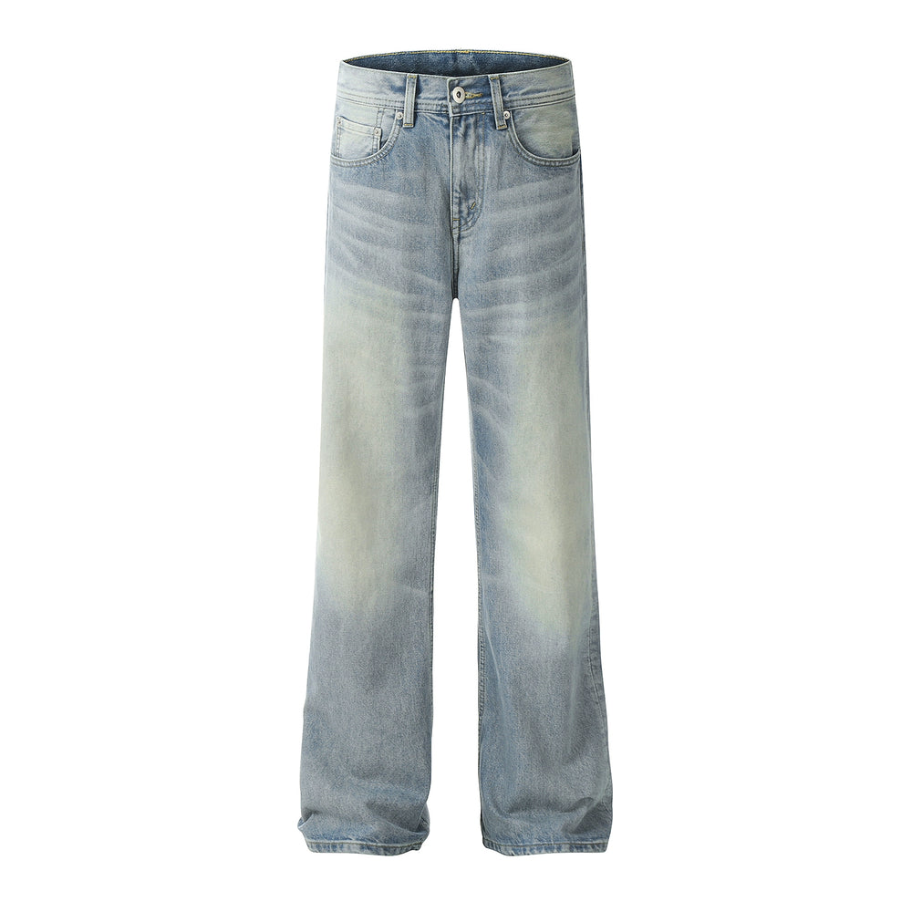 F3F Select Washed Whisker Light Blue Jeans | Face 3 Face